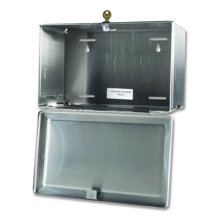 Surface-Mounted Paper Towel Dispenser, 12.13 x 6.13 x 7.25, Satin Stainless Steel
