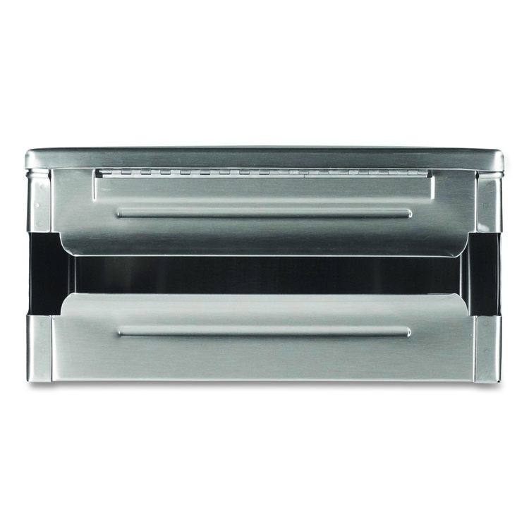 Surface-Mounted Paper Towel Dispenser, 12.13 x 6.13 x 7.25, Satin Stainless Steel