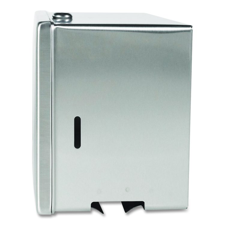 Surface-Mounted Paper Towel Dispenser, 12.13 x 6.13 x 7.25, Satin Stainless Steel