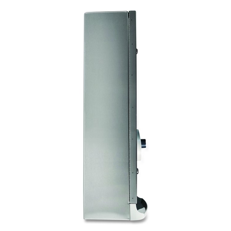 ConturaSeries Surface-Mounted Napkin/Tampon Vendor, Stainless Steel, 12 x 8 x 26, Silver