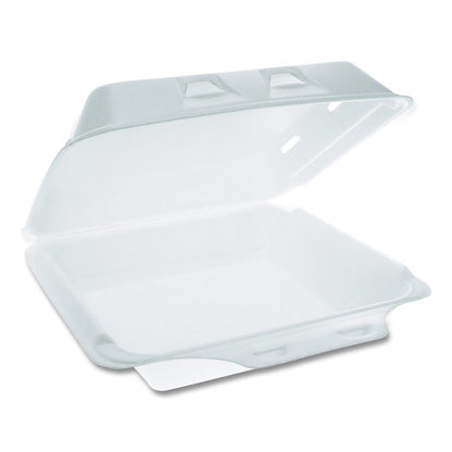 SmartLock Vented Foam Hinged Lid Container, 9 x 9.5 x 3.3, White, 150/Carton