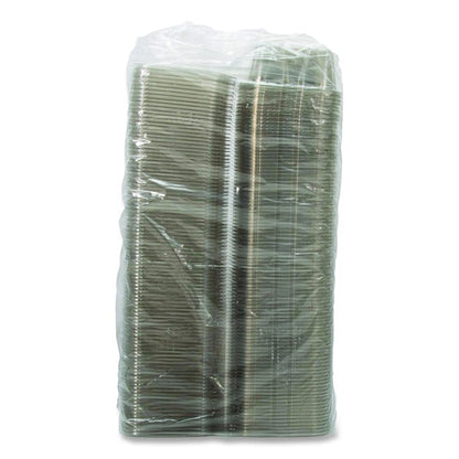 ClearPac SafeSeal rPET Tamper-Resistant/Evident Containers, Embossed Bottom, 32 oz, 6.37 x 7.15 x 2.58, Clear, 200/Carton