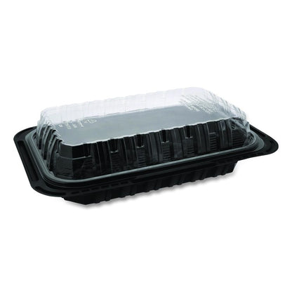 ClearView MealMaster Chicken Barn, 13.3 x 8.4 x 4, Black/Clear, Plastic, 105/Carton