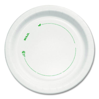 Compostable Paper Dinnerware, ProPlanet Seal, Plate, 8.5" dia, White, 125/Pack