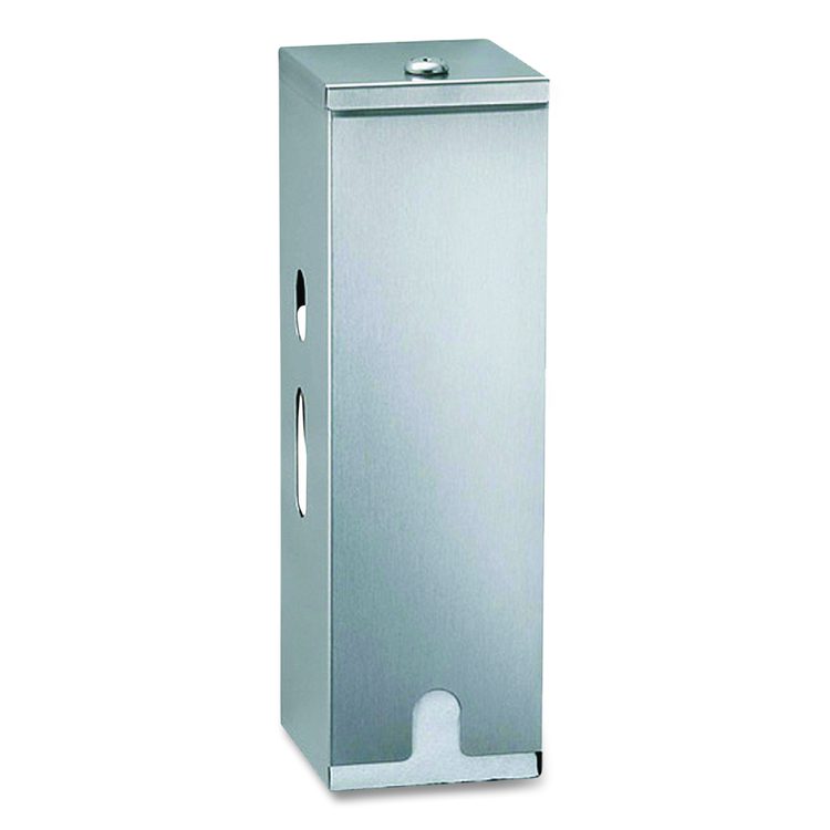 Toilet Tissue Dispenser for Single Roll, 6.5 x 4 x 1, Gray