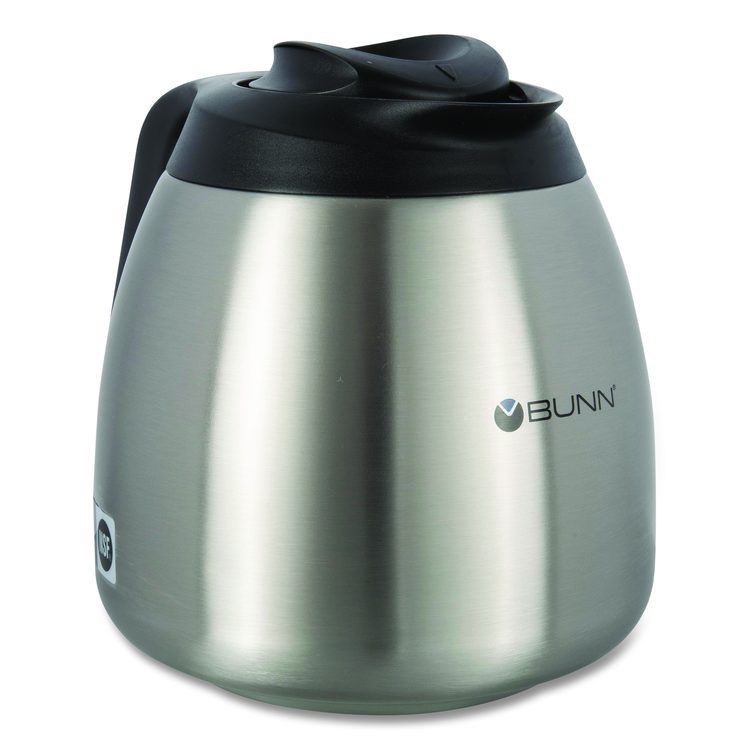 Thermal Carafe, 64 oz, Stainless Steel/Black