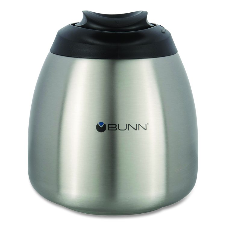 Thermal Carafe, 64 oz, Stainless Steel/Black