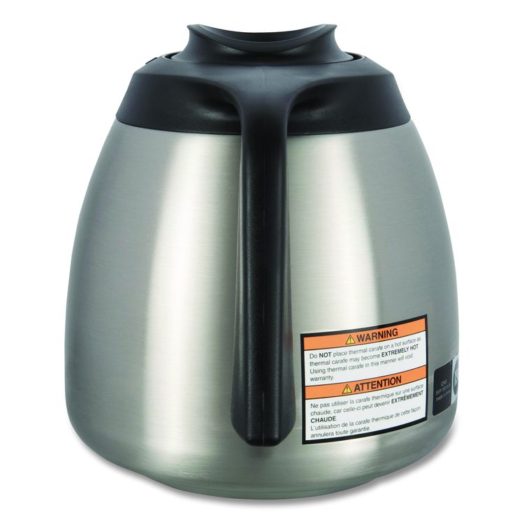 Thermal Carafe, 64 oz, Stainless Steel/Black