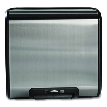 TrimLineSeries QuietDry Surface-Mounted ADA Automatic Hand Dryer, 115 V, 13.6 x 5.1 x 14.9, Satin Stainless Steel