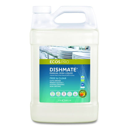 Dishmate Manual Dish Liquid, Unscented, 128 oz Bottle