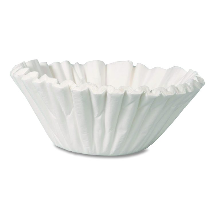 Commercial Coffee Filters, 6 gal Urn Style, Flat Bottom, 25/Cluster, 10 Clusters/Pack