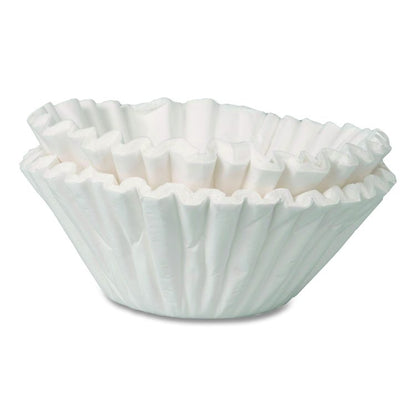 Coffee Filters, 8 to 12 Cup Size, Flat Bottom, 100/Pack