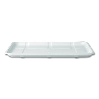 Meat and Produce Food Trays, 10.52 x 8.5 x 0.5, White, Sugarcane Fiber, 300/Carton