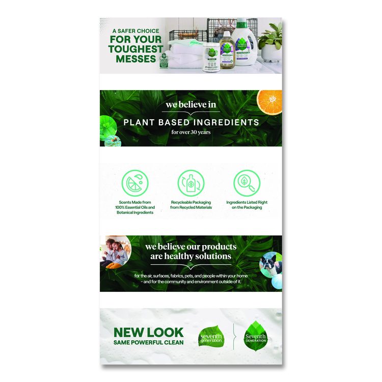 Natural Liquid Laundry Detergent, Sensitive Skin Free and Clear, 90 oz Bottle, 4/Carton