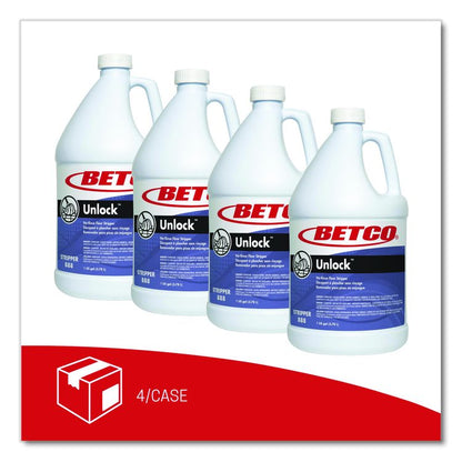 Unlock Floor Stripper, 1 gal Bottle, 4/Carton