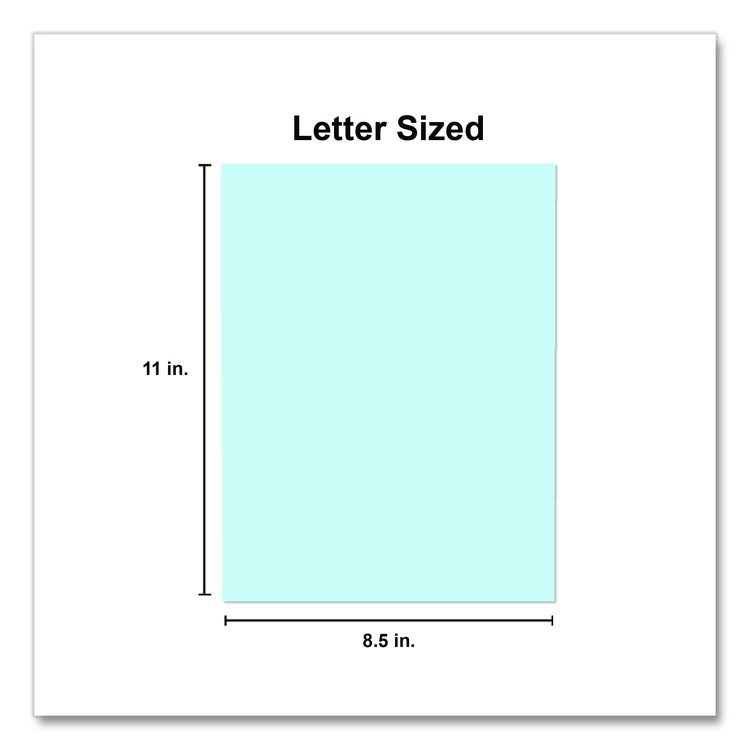 Deluxe Colored Paper, 20 lb Bond Weight, 8.5 x 11, Blue, 500/Ream