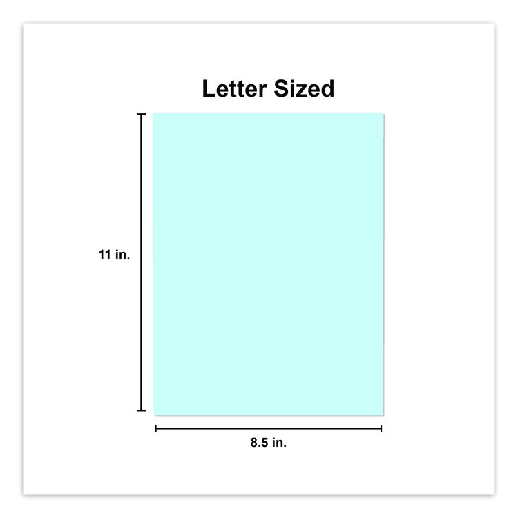Deluxe Colored Paper, 20 lb Bond Weight, 8.5 x 11, Blue, 500/Ream