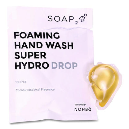 Foaming Super HydroDrop, Coconut Acai Scent, 500 mL Pump Refill, 4/Pack