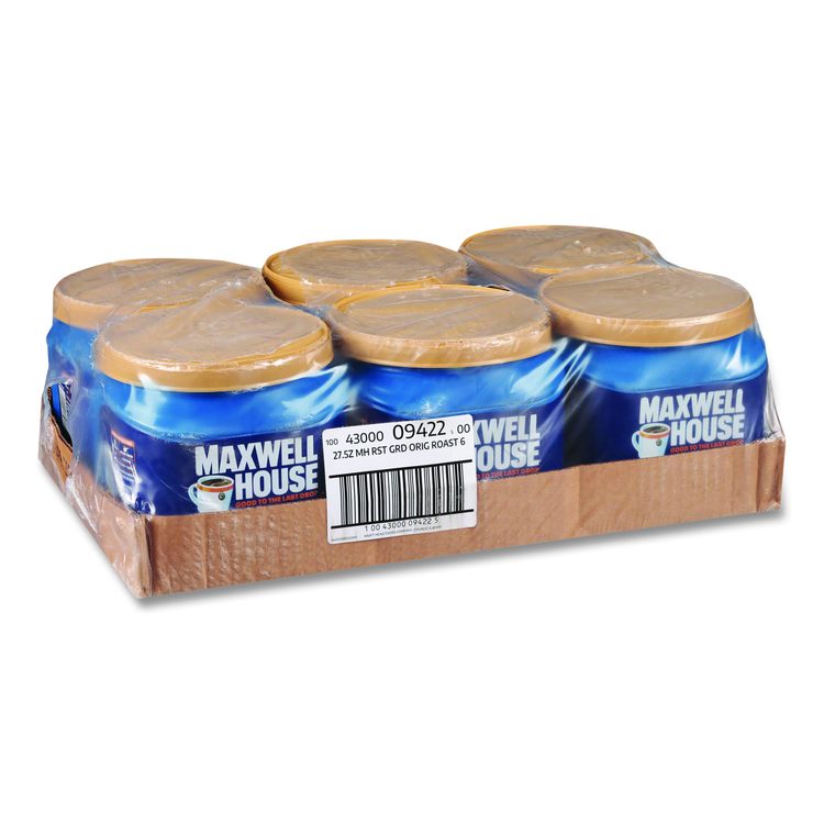 Coffee, Original, 27.5 oz Canister, 6/Carton