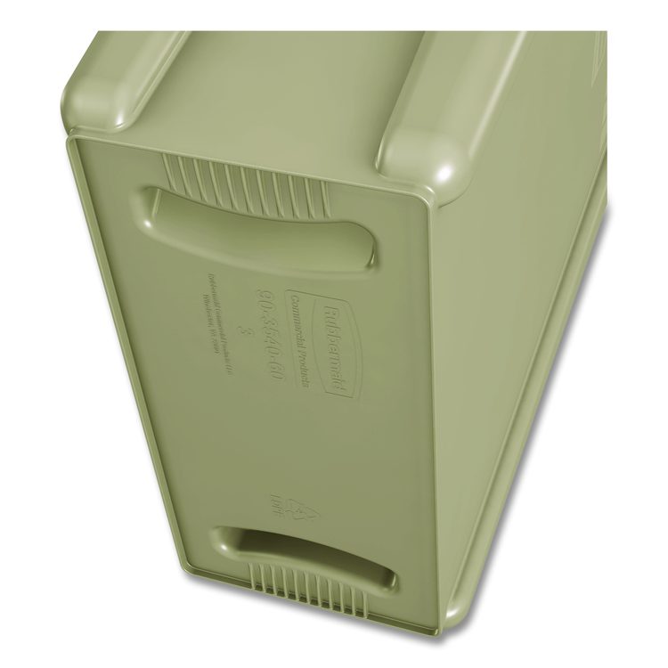 Slim Jim with Venting Channels, 23 gal, Plastic, Beige