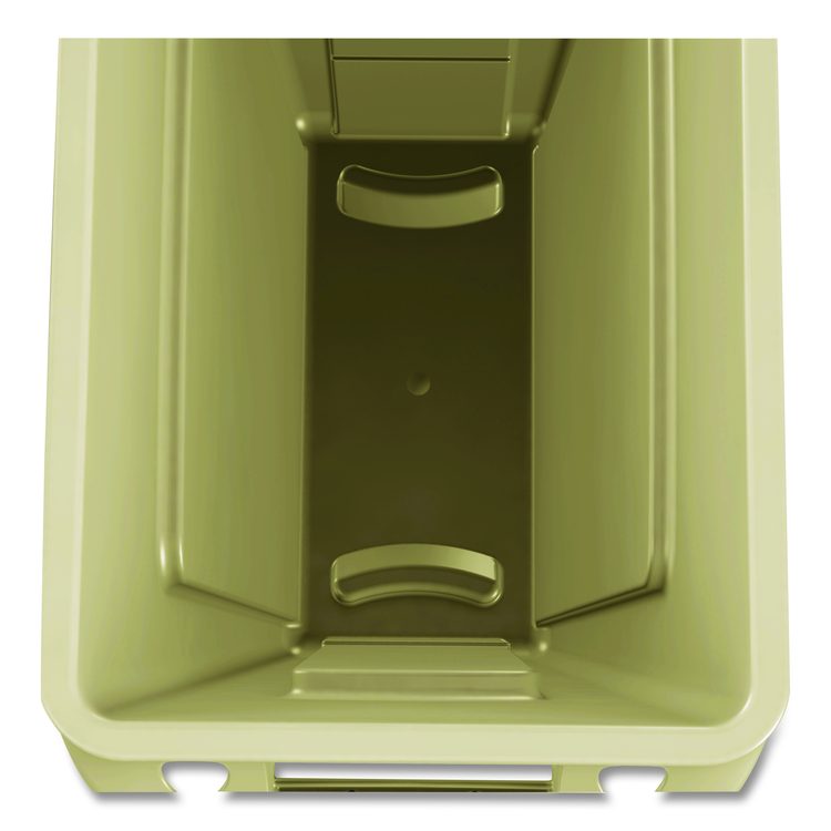 Slim Jim with Venting Channels, 23 gal, Plastic, Beige