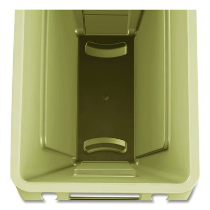 Slim Jim with Venting Channels, 23 gal, Plastic, Beige
