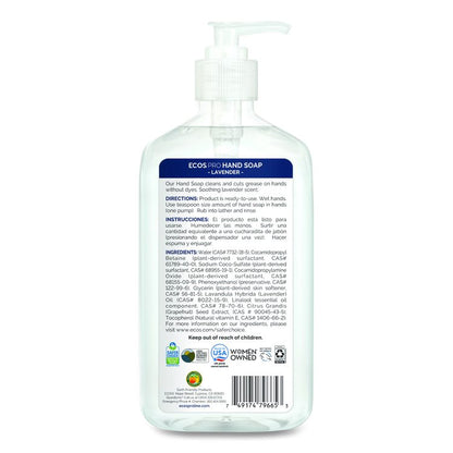 Liquid Hand Soap, Lavender Scent, 17 oz, 6/Carton