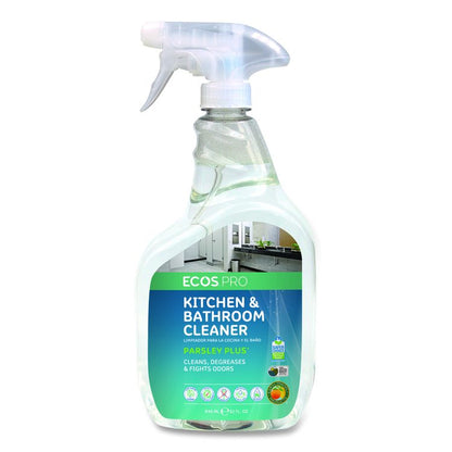 Parsley Plus All-Purpose Kitchen and Bathroom Cleaner, Parsley Scent, 32 oz Spray Bottle, 6/Carton