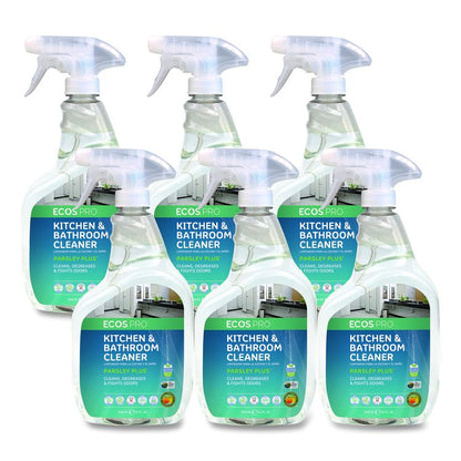 Parsley Plus All-Purpose Kitchen and Bathroom Cleaner, Parsley Scent, 32 oz Spray Bottle, 6/Carton