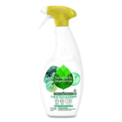 Tub and Tile Cleaner, Emerald Cypress and Fir Scent, 26 oz Spray Bottle, 8/Carton