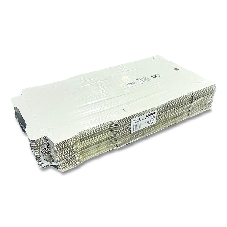 Corrugated Pizza Boxes, 12 x 12 x 1.97, White/Brown, 50/Carton