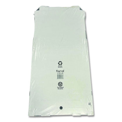 Corrugated Pizza Boxes, 16 x 16 x 1.97, White/Brown, 50/Carton