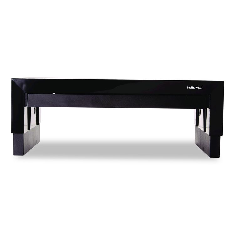 Designer Suites Monitor Riser, For 21" Monitors, 16" x 9.38" x 4.38" to 6", Black Pearl, Supports 40 lbs