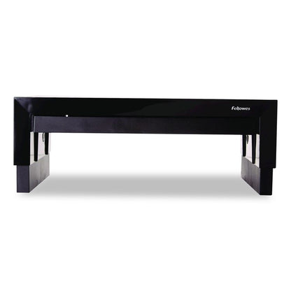 Designer Suites Monitor Riser, For 21" Monitors, 16" x 9.38" x 4.38" to 6", Black Pearl, Supports 40 lbs