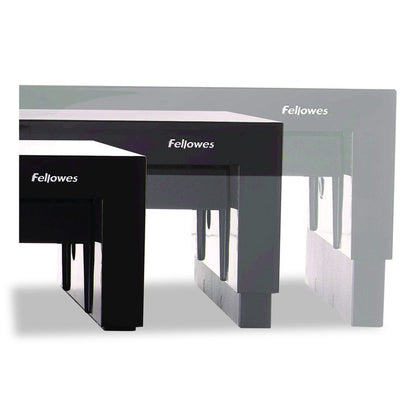 Designer Suites Monitor Riser, For 21" Monitors, 16" x 9.38" x 4.38" to 6", Black Pearl, Supports 40 lbs