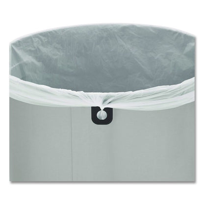 Refine Series Waste Receptacle, 16 gal, Plastic/Stainless Steel