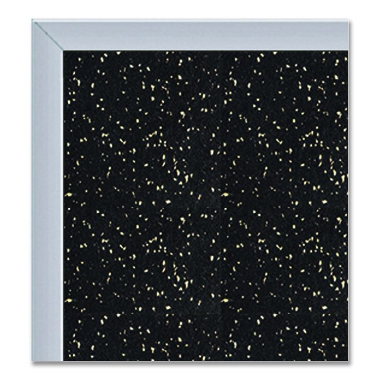 Recycled Bulletin Board, 87.91 x 48.5, Tan Speckled Surface, Satin Aluminum Frame