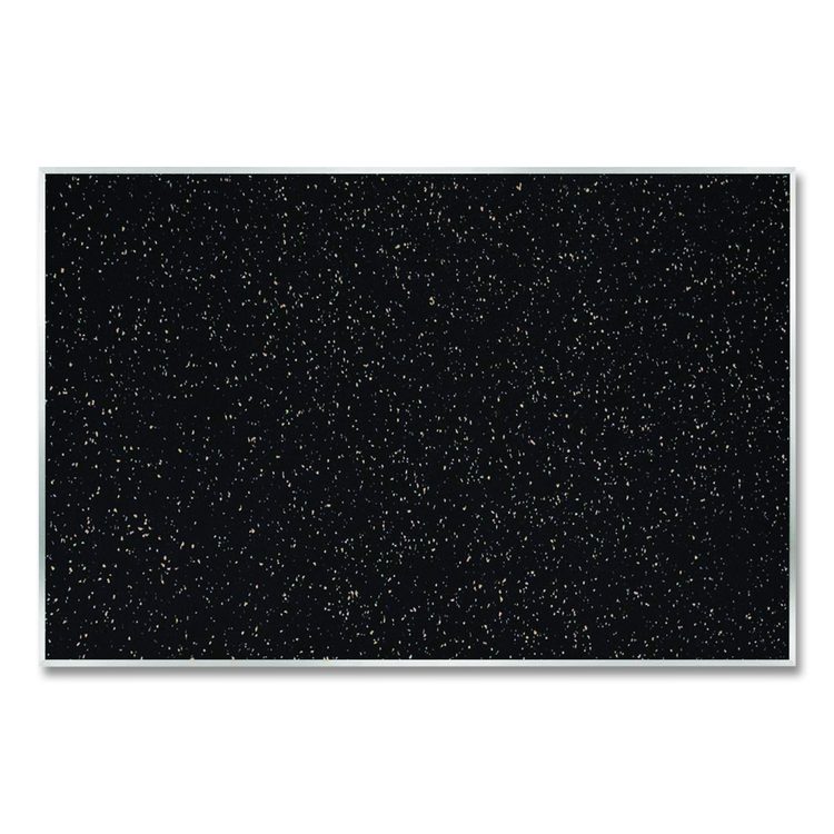 Recycled Bulletin Board, 87.91 x 48.5, Tan Speckled Surface, Satin Aluminum Frame