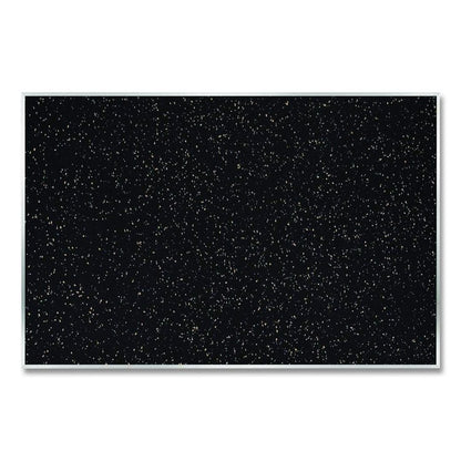 Recycled Bulletin Board, 87.91 x 48.5, Tan Speckled Surface, Satin Aluminum Frame