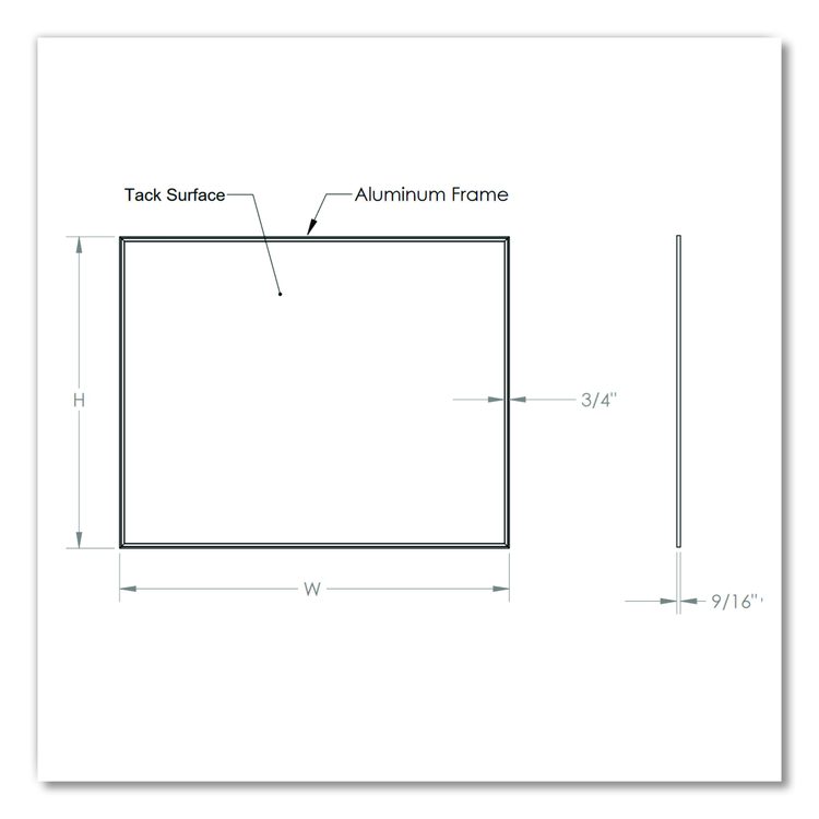 Vinyl Bulletin Board with Aluminum Frame, 87.91" x 48.5", Caramel Surface, Satin Aluminum Frame