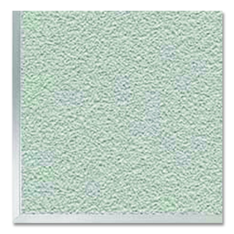 Vinyl Bulletin Board with Aluminum Frame, 87.91" x 48.5", Silver Surface, Satin Aluminum Frame