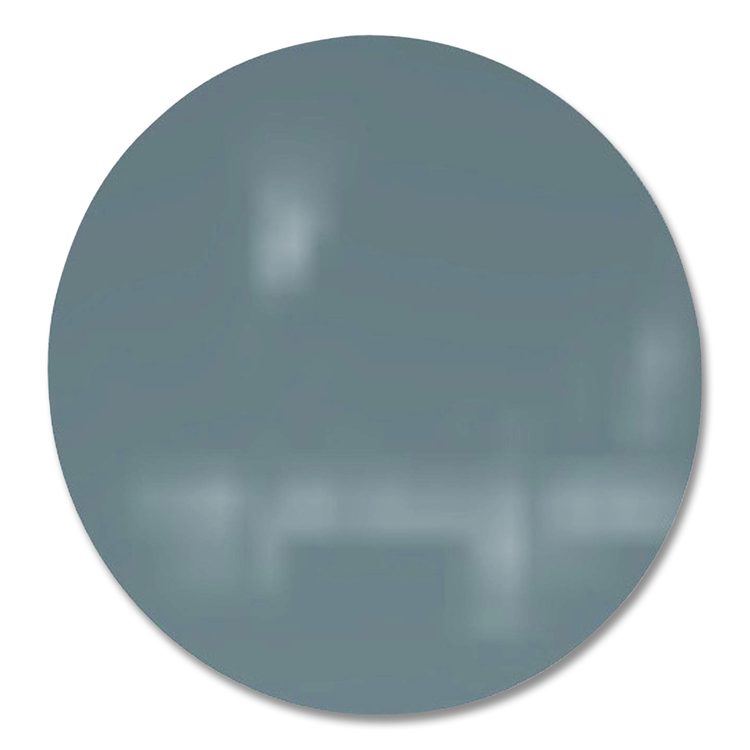 Coda Low Profile Circular Magnetic Glassboard, 24 x 24, Smoke Surface