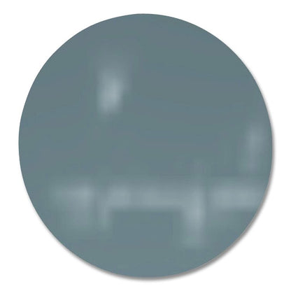 Coda Low Profile Circular Magnetic Glassboard, 24 x 24, Smoke Surface