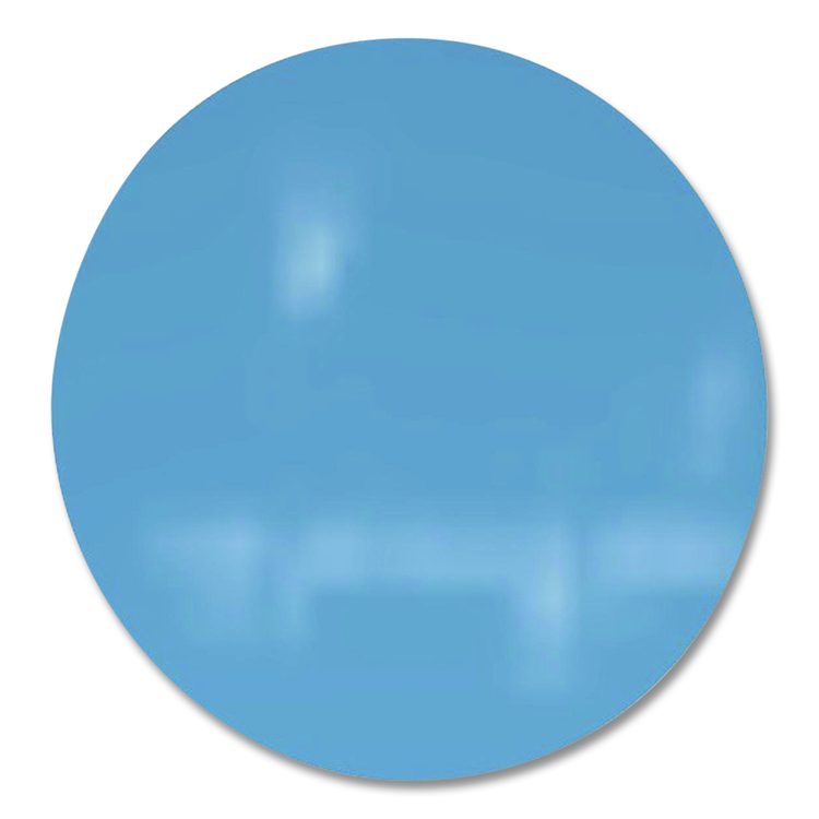 Coda Low Profile Circular Magnetic Glassboard, 36 x 36, Denim Surface