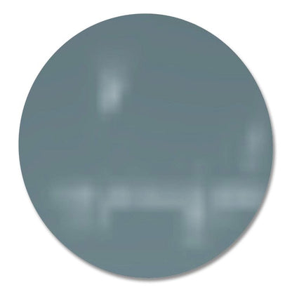 Coda Low Profile Circular Magnetic Glassboard, 36 x 36, Smoke Surface