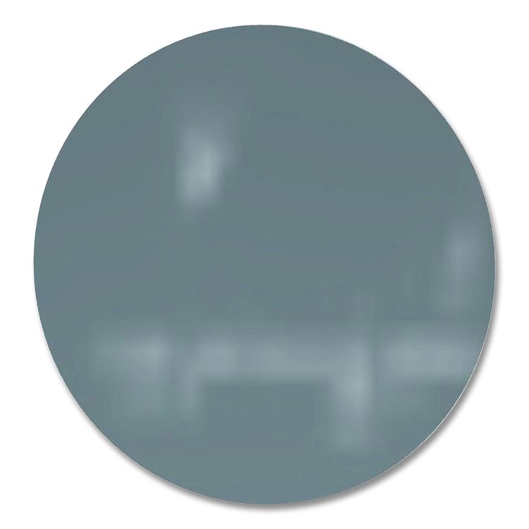 Coda Low Profile Circular Magnetic Glassboard, 48 x 48, Smoke Surface