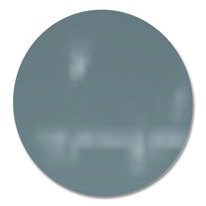 Coda Low Profile Circular Magnetic Glassboard, 48 x 48, Smoke Surface