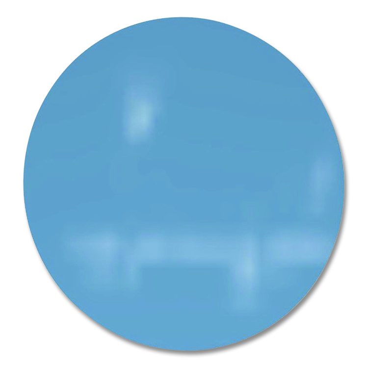 Coda Low Profile Circular Non-Magnetic Glassboard, 24 x 24, Denim Surface