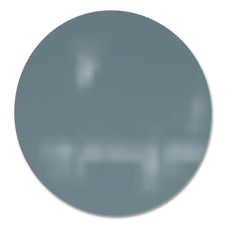 Coda Low Profile Circular Non-Magnetic Glassboard, 24 x 24, Smoke Surface