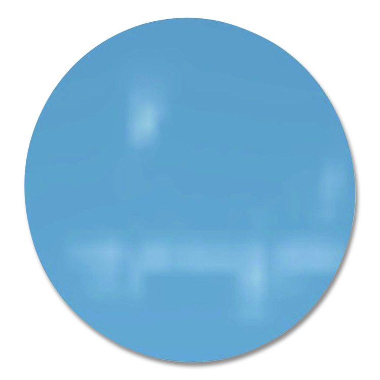 Coda Low Profile Circular Non-Magnetic Glassboard, 36 x 36, Denim Surface